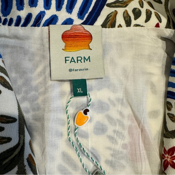 🥭FARM Rio Blue Macaw Flight Maxi Dress - Picture 11 of 14